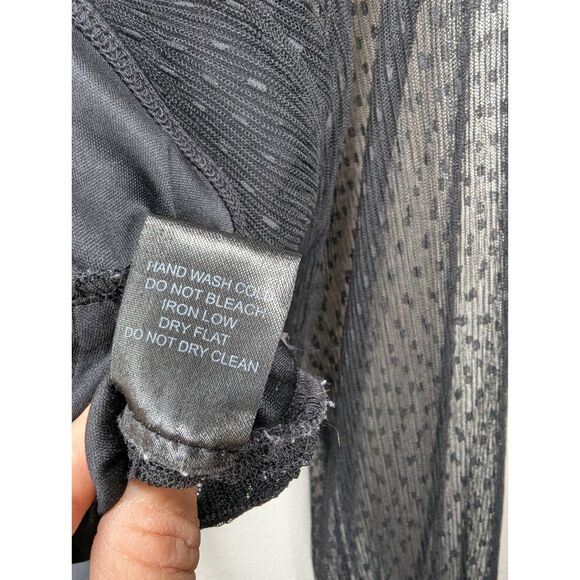 Whimsigoth Bodysuit Black Long Sleeve Sz M Witchy Fairy Grunge - Picture 12 of 12